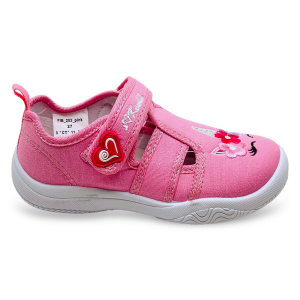 203_pink КЕНКА босоножки текстильные для девочек. (27-32)