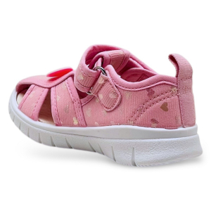 2410-03_pink КЕДБЕРРИ босоножки текстильные для девочек. (23-30)